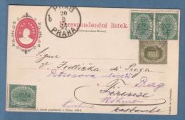 1892 - Intero Postale Austro-Ungarico  Usato In Partenza Da San Marino - Cartas & Documentos