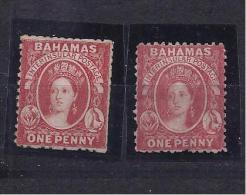 Bahamas1863,1882:Watermarked CC&CA Mh* - 1859-1963 Colonie Britannique