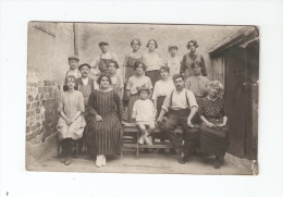 Carte Photo : Groupe De Personnes - Famille ( ? ) : Femmes , Enfants , Hommes - à Localiser ... - Autres & Non Classés