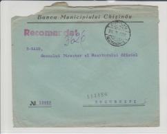 Moldova - Bessarabia - Banca Municipiului Chisinau 1932 - Advertise - Envelope - Romania - Moldawien (Moldova)