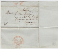 LETTRE PRECURSEUR - AVELGEM 17/04/1848 POUR AUDENARDE EN FRANCO + CACHET + TEXTE A VOIR - 1830-1849 (Belgique Indépendante)