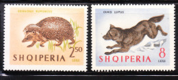 Albania 1964 Wild Animals 2v MNH - Albanien