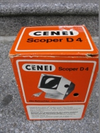 Visionneuse Cenei Scoper D4 220 Volts Lentille 70 X 70 Mm Cadre 5 X 5 Lampe 15 Watt Alim Secteur Années 1960?? - Stereoskope - Stereobetrachter