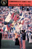 (543) Australia - QLD - Brisbane Commonwealth Games 1982 - Souvenir Post Cards (scarce Card) Flags - Brisbane