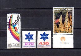 Israel   1979-80   .-   Y&T  Nº   753 - 754/755 - 756 - Used Stamps (without Tabs)