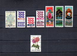 Israel   1981   .-   Y&T  Nº   798 - 799/801- 802 - 804/805 - 806 - Used Stamps (without Tabs)