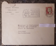 PHILATEC AU GRAND PALAIS.PARIS.1964.LYCEE OZENNE TOULOUSE. - Briefmarkenmessen