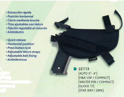 Holster 22113 En Cordura Pour Auto 3/4 Star HK USP GLOCK 17 - Armes Neutralisées