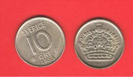 PLATA - SILVER - ARGENT $ SUECIA - SWEDEN - SUÈDE = 10 Ore 1955  KM823 - Other & Unclassified