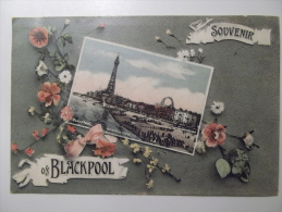 Cpa Souvenir Of Blackpool - Blackpool General View - HR21 - Blackpool