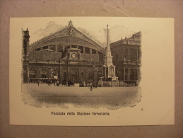 Cartolina ROMA - Facciata Della Stazione Ferroviaria. Primi´900 - Stazione Termini