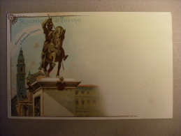 Cartolina Ricordo Di TORINO - Monumento A Emanuele Filiberto. Primi´900 - Altri Monumenti, Edifici