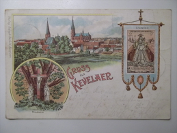 Cpa Gruss Aus Kevelaer - Kreuzbaum , Gnadenbild - Vue Rare Couleur 1900 - HR21 - Kevelaer