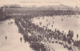 ¤¤  -   10   -  Congrès De MALTE En 1913   -   La Foule Aux Remparts     -  ¤¤ - Malta