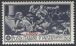 1930 EGEO LIPSO FERRUCCI 50 CENT MH * - RR11732 - Egée (Lipso)