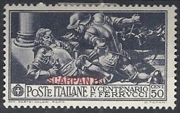 1930 EGEO SCARPANTO FERRUCCI 50 CENT MH * - RR11734 - Egeo (Scarpanto)