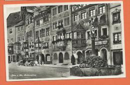 R094, Stein Am Rhein, Rathausplatz, Animée , Circulée 1938 - Stein Am Rhein