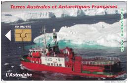 TAAF, TAF-37, L´Astrolabe, Ship, Chip : GEM 6, 2 Scans. - TAAF - Terres Australes Antarctiques Françaises