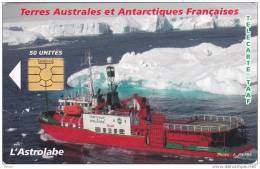 TAAF, TAF-37, L´Astrolabe, Ship, Chip : GEM 5, 2 Scans. - TAAF - Terres Australes Antarctiques Françaises