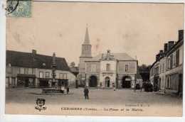 89 - Cerisiers - La Place Et La Mairie - Collection P.R. - S. - 1905 - Cerisiers