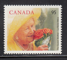 Canada MNH Scott #1856 95c Queen Mother's 100th Birthday - Neufs