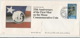 SPACE - MARSHALL ISLANDS 1994 Window COVER - First Man On The Moon Stamp - Oceania