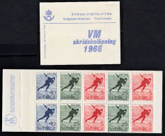 B0211 Sweden 1966, Stamp Booklet 2-00K VM Skridskolopning - 1951-80