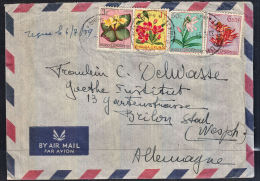 E0032 Belgian CONGO Belge 1959, Cover Lac Kivu Bukavu To Germany - Lettres & Documents