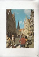 BT12847 Universitatsstadt Munster Proinzipalmarkt Und Lambertikirche  2 Scans - Münster