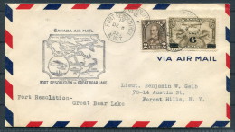 1932 Canada Fort Resolution - Great Bear Lake NWT First Flight Cover - Luftpost