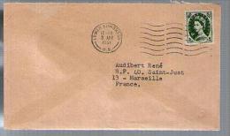 Angleterre Grande Bretagne Lettre Cover CAD Lower Edmonton 3-04-1968 / Tp Queen Elizabeth Pour Marseille Saint Just - Lettres & Documents