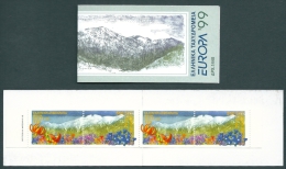 Greece 1999 Europa Cept Booklet - 2 2-Side Perforated Sets MNH - Booklets