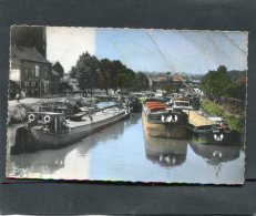 JEUMONT LES PENICHES DANS LE PORT FLUVIAL  CIRC  1955 - Jeumont