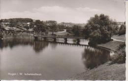 Hagen In Westfalen Ischelandteich Brücke Sw 23.10.1959 - Hagen