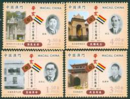 2011 MACAO 100 ANNI OF Xinhai Revolution 4V+MS - Unused Stamps