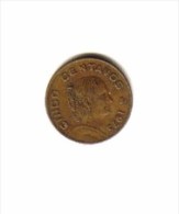 MEXICO    5  CENTAVOS  1975 (KM # 427) - Mexico