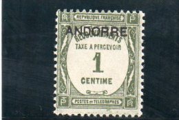 ANDORRE FRANCAISE 1931-2 TAXE * - Nuovi