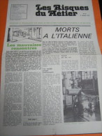 Les Risques Du Métier N° 82 (Pour Que Les Travailleurs Vive Dans Les Meilleures Conditions D'hygiène & De Sécurité/INRS) - Medizin & Gesundheit