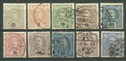 Portugal D.Carlos 10 Used Stamps - L2824 - Usado