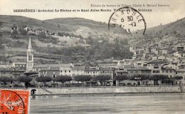 SERRIERES    Le Rhône Et Le Quai Jules Roche, Vue Prise Des Sablons - Serrières