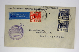 Netherlands East Indies  Airmail Cover First Flight Batavia - Balipapan, Java Borneo 1936, Cat Nr 125 C - India Holandeses