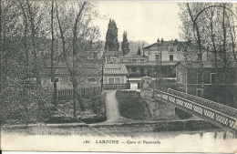 89  LAROCHE  -  Gare Et  Passerelle  ( Voir Verso ) - Laroche Saint Cydroine