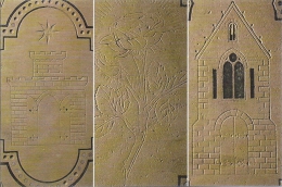 Cp Montataire, église Notre Dame, Gravures Sur Pierre, Château, Rose, église - Montataire