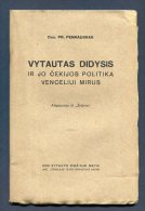 1930 Lithuania Lietuva/ Vytautas The Great And His Czech Policy After Vencel Death - Livres Anciens