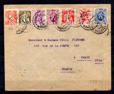 Lettre De Bruxelles Vers Paris, 7 Mai 1933   Envoi Cérès, Mercure  Très Coclorée - Lettres & Documents