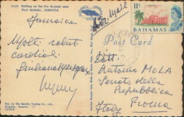 11C BAHAMAS ON CARD JAMAICA - 1963-1973 Autonomie Interne
