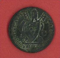 PAPAL STATE - STATO PONTIFICIO PIO VII - 1 BAIOCCO 1802 ROMA  - ANNO II - BUONE CONDIZIONI - NON PULITA - Otros & Sin Clasificación