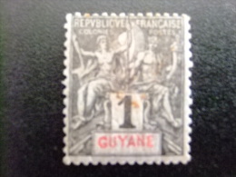 GUYANE  GUYANA  Año 1892  SELLOS DE COLONIAS FRANCESAS    Yvert Nº 30 º FU - Gebruikt