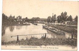 CHALONS SUR MARNE-VUE PRISE DU PONT DU CANAL - Châtillon-sur-Marne