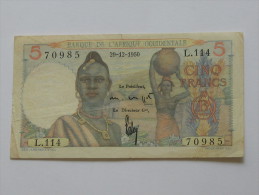 5 Francs 1950 - Banque De L´Afrique Occidentale - Other & Unclassified